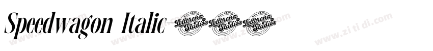Speedwagon Italic字体转换 Speedwagon Italic字体转换